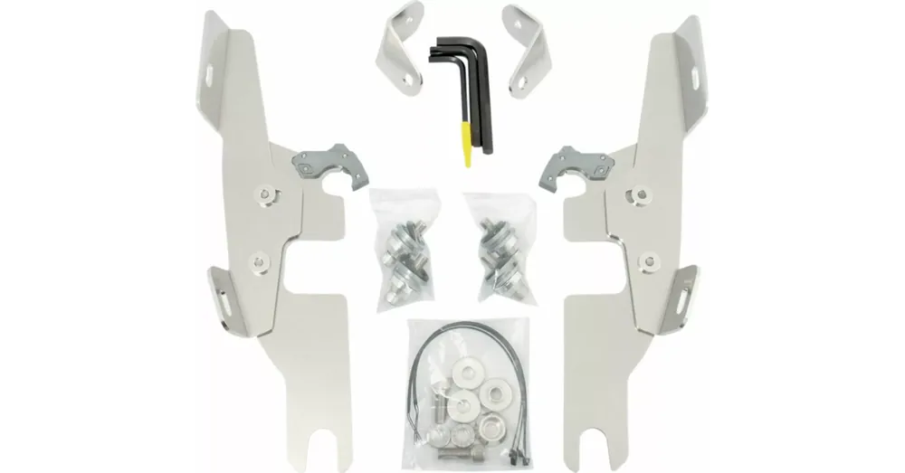 Haute Qualité Kit Fixations Détachable Batwing Memphis Shades Poli Dyna Switchback
