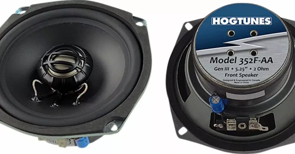 Offre Spéciale Haut-Parleurs Avant de Remplacement Hogtunes Gen3 5.25&Prime; Noir Touring 06/13