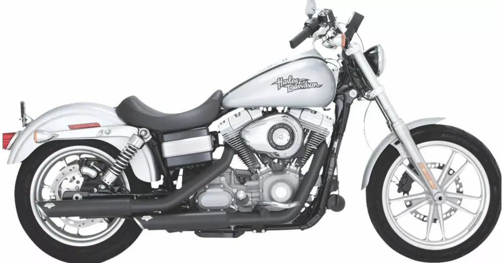 Offre Du Jour Silencieux Échappement Vance & Hines Twin Slash 3&Prime; Noir Mat Dyna 91/17