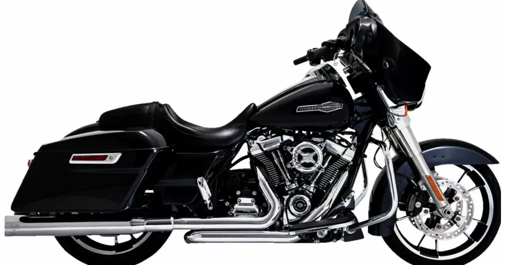 Nouvel Arrivage Collecteur d&rsquo;Échappement Vance & Hines Dresser Dual PCX Chromé Touring M8