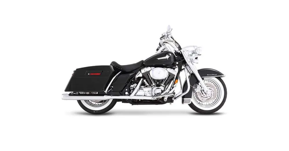Populaire Silencieux Échappement Rinehart 4.5&Prime; Dual Chromé Touring
