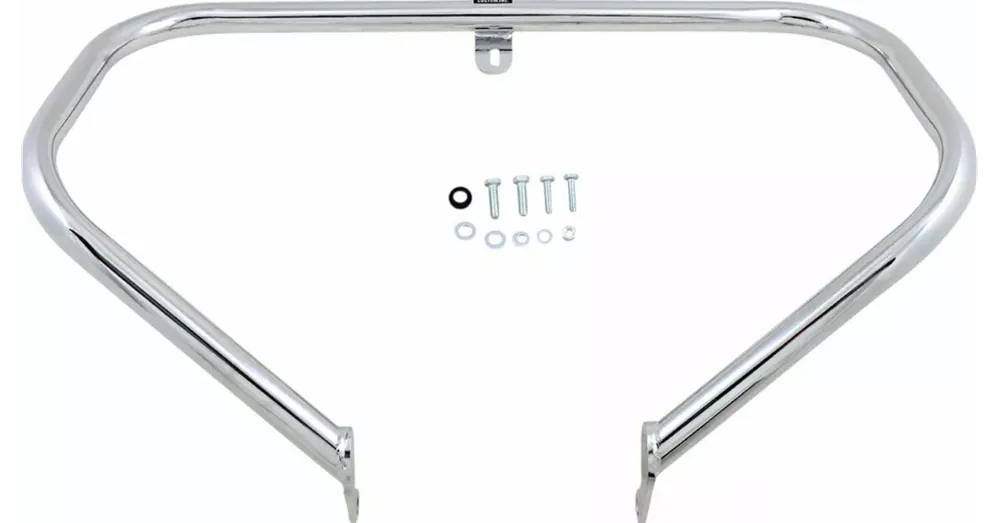 Satisfait Ou Remboursé Pare-Jambes Avant Lindby Unibar Chromé 3 Couches Softail M8