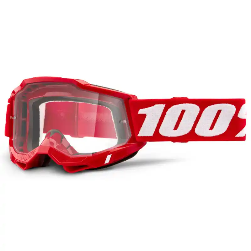 Masque Cross ACCURI 2 OTG Rouge Fluo – Ecran Clair Commander Vite