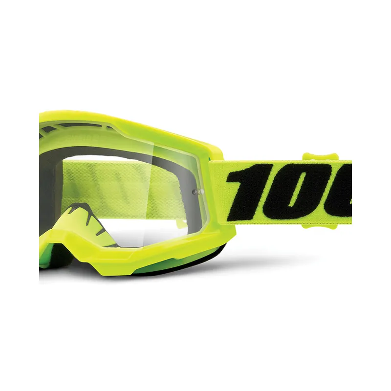 Nouveauté Masque Cross STRATA 2 Jaune Fluo – Ecran Clair