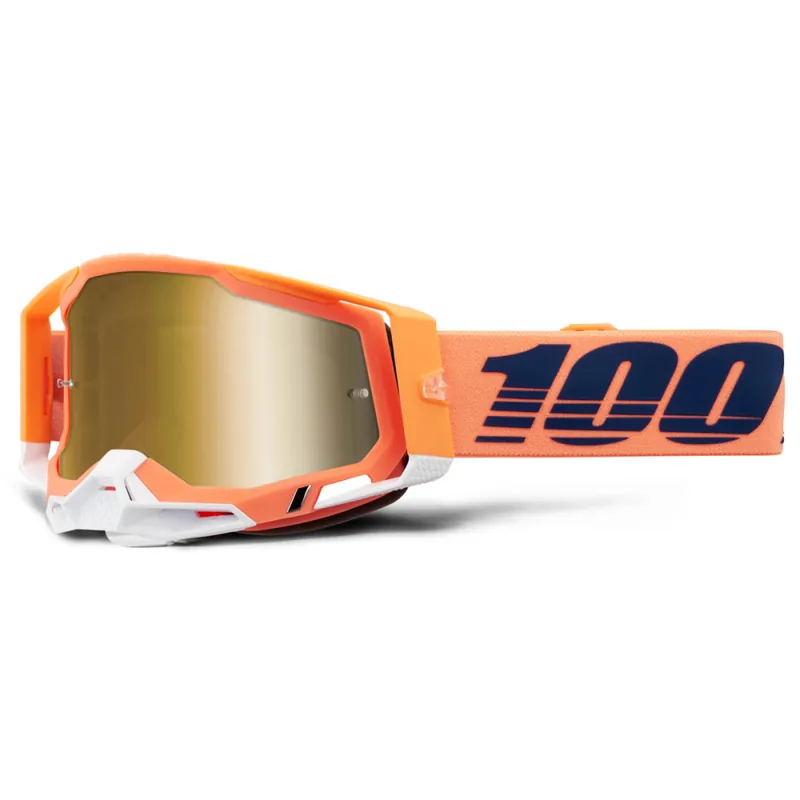 Livraison Express Masque Cross RACECRAFT 2 Coral Ecran Miroir True Or