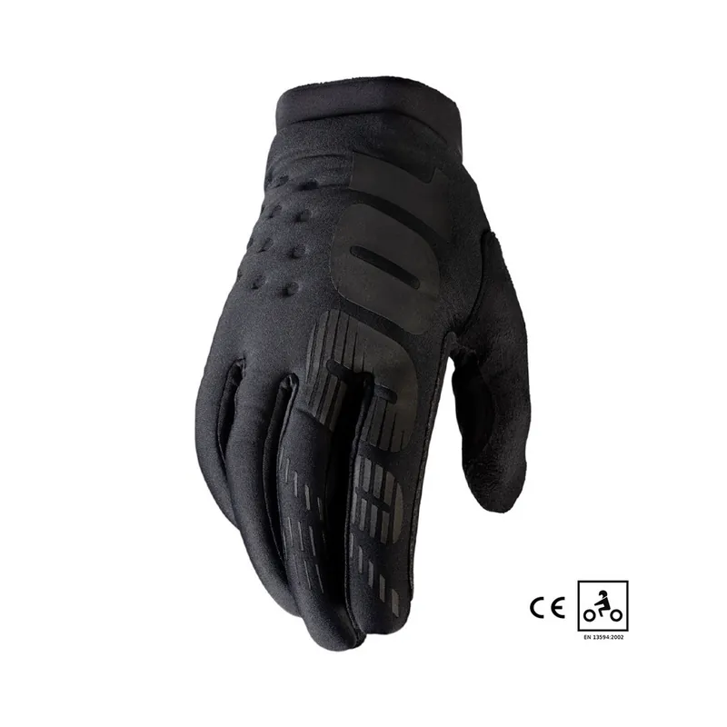 Gants Cross 100% Enfant BRISKER Noir Réduction