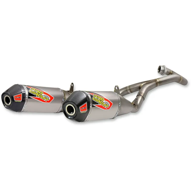 EXHAUST TI6 DUAL W/CF CRF Expédition Rapide