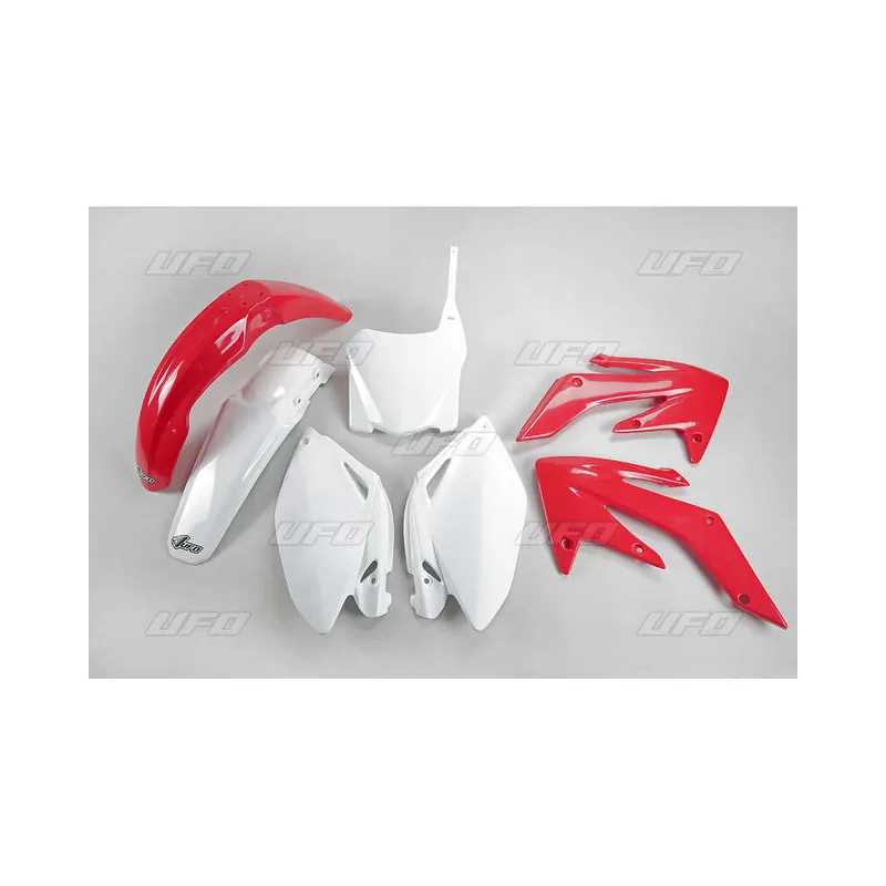 Authentique Kit plastique UFO couleur origine rouge/blanc (2009) Honda CRF250R