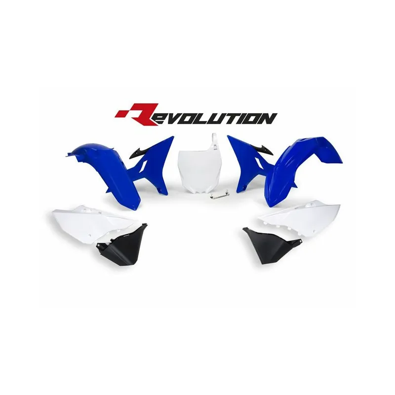 Kit plastiques de rechange RACETECH Revolution bleu/blanc Yamaha YZ125/250 Meilleur Prix