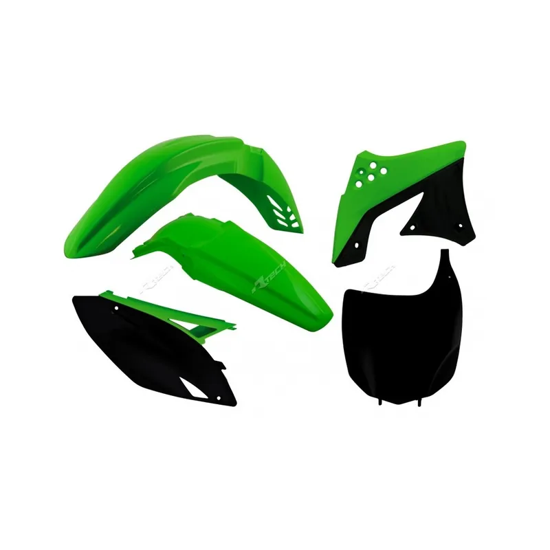 Kit plastique RACETECH couleur origine (2012) vert/noir Kawasaki KX250F Dernière Chance