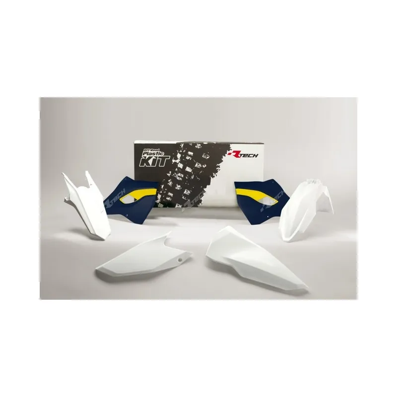 Kit plastique RACETECH couleur origine (2016) blanc/bleu/jaune Husqvarna Populaire
