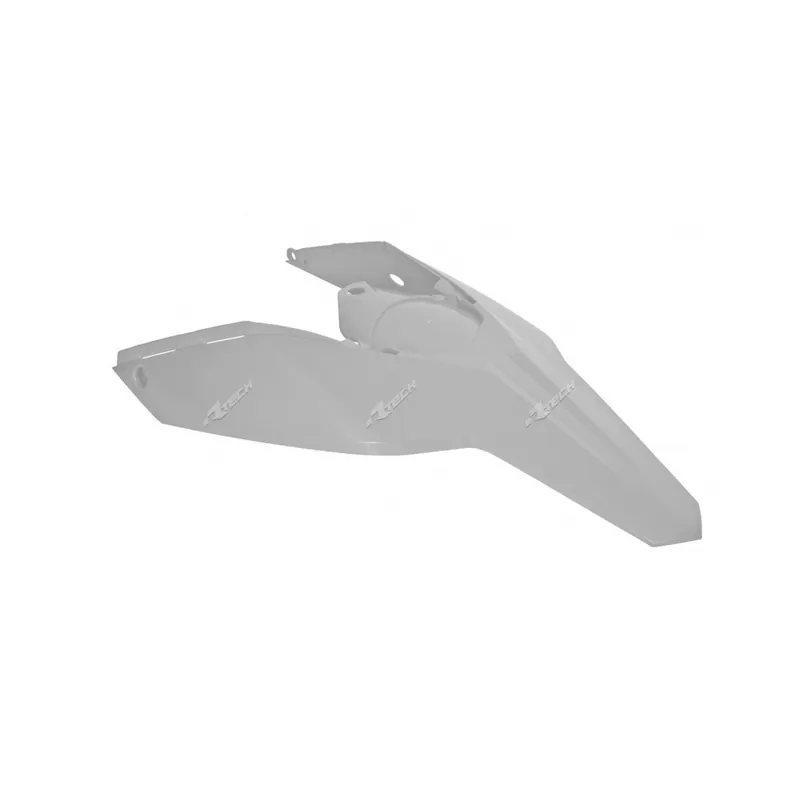 Réduction Garde-boue arrière + plaques latérales RACETECH blanc Husaberg TE250/300