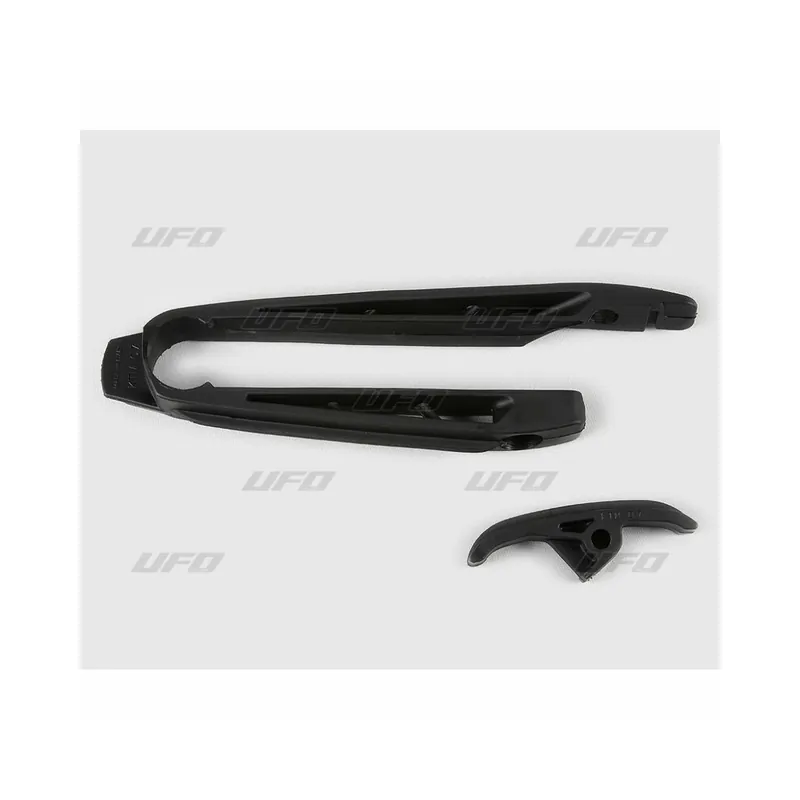 Promotion Kit patin de bras oscillant + patin de chaîne inférieur UFO noir KTM
