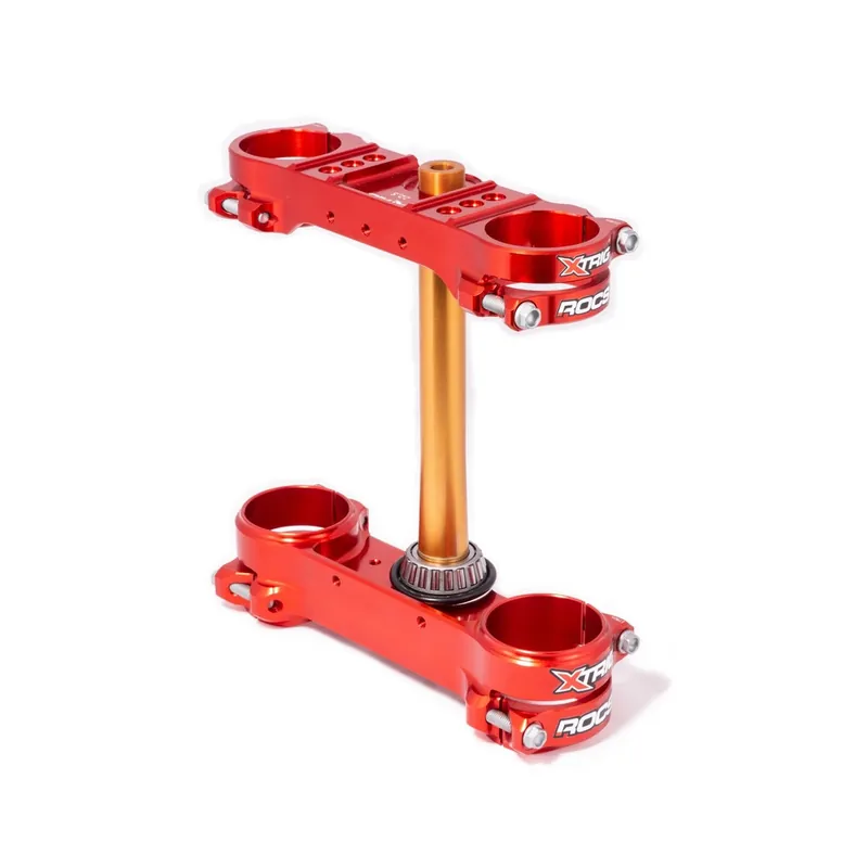 Achetez Aujourd&rsquo;hui Té de fourche XTRIG ROCS Tech rouge offset 22,5mm