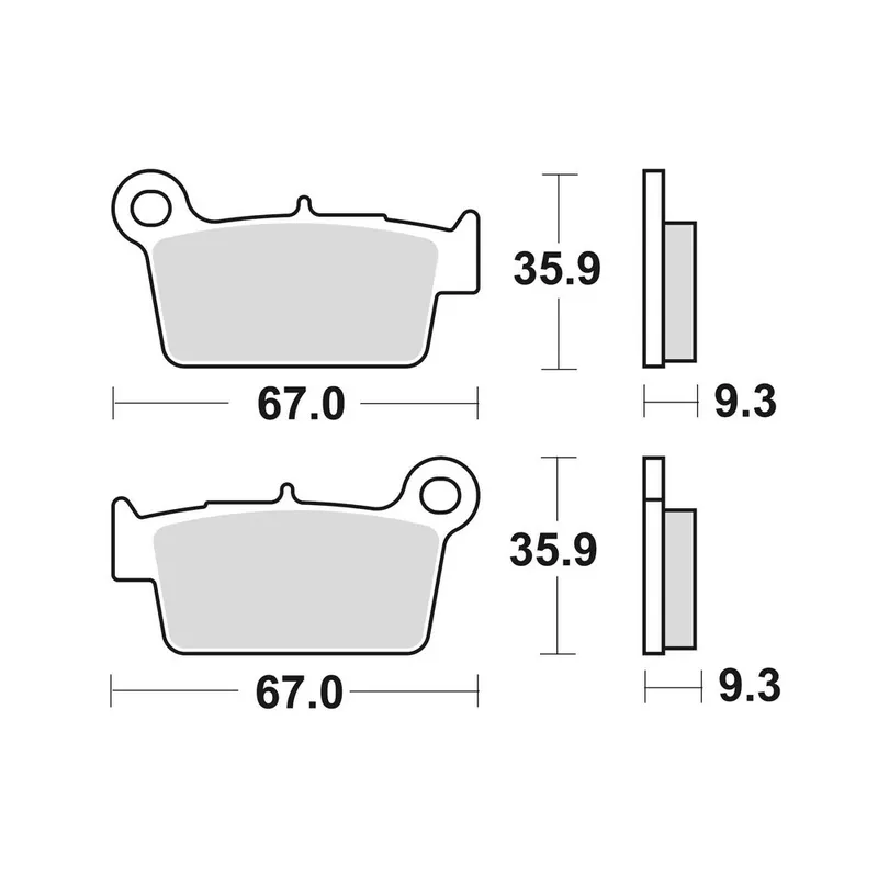 Plaquettes de frein BRAKING Off-Road semi-métallique – 890CM46 Offre Spéciale