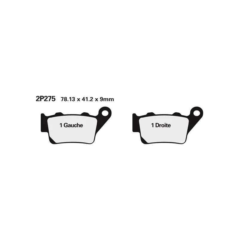 Plaquettes de frein NISSIN route semi-métallique – 2P-275NS Prix Bas
