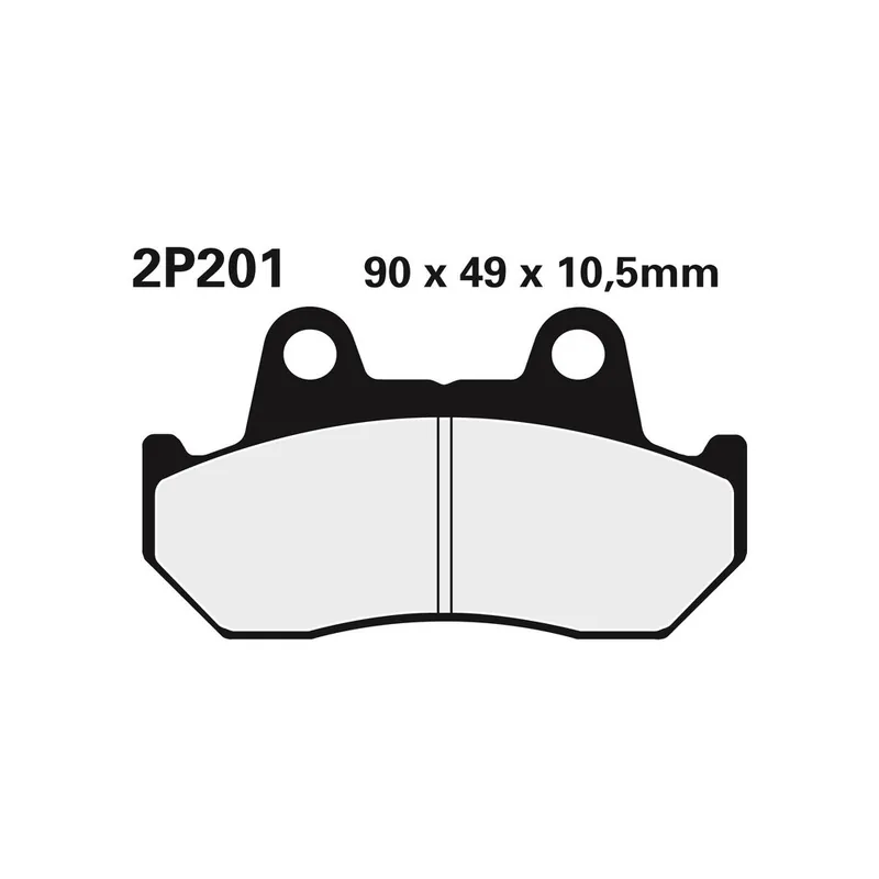 Plaquettes de frein NISSIN route semi-métallique – 2P-201NS Super Prix