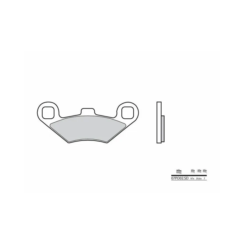 Nouvel Arrivage Plaquettes de frein BREMBO Off-Road métal fritté – 07PO02SD