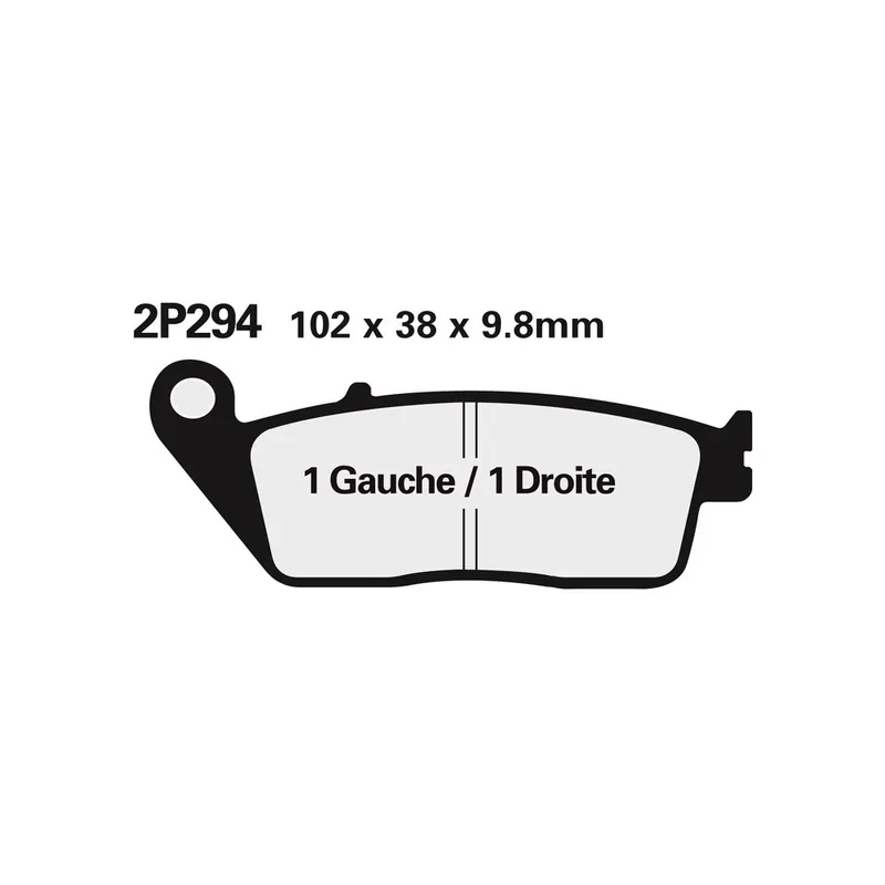 Plaquettes de frein NISSIN route semi-métallique – 2P-281NS Offre Exclusive