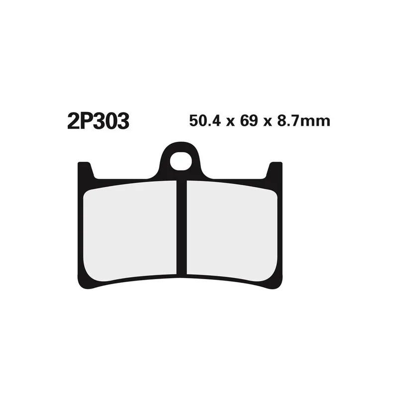 Certifié Plaquettes de frein NISSIN route /Off-Road métal fritté – 2P-303ST