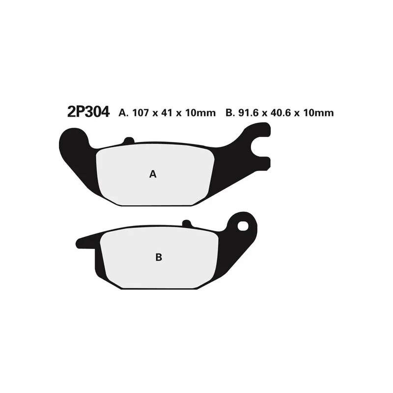 Nouvelle Collection Plaquettes de frein NISSIN route semi-métallique – 2P-304NS