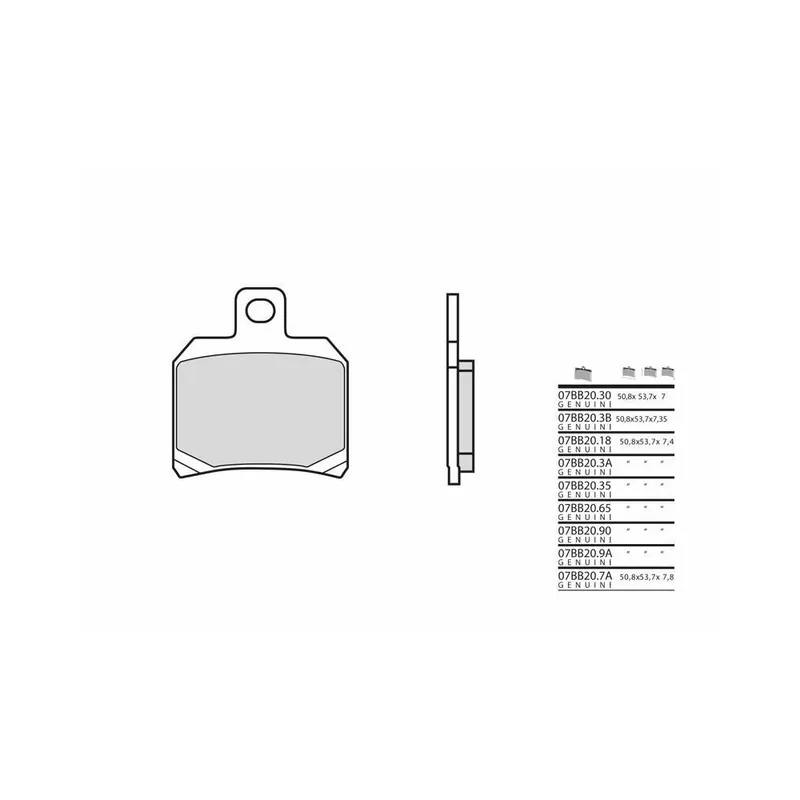 Usine Directe Plaquettes de frein BREMBO Vintage métal fritté – 07BB2065