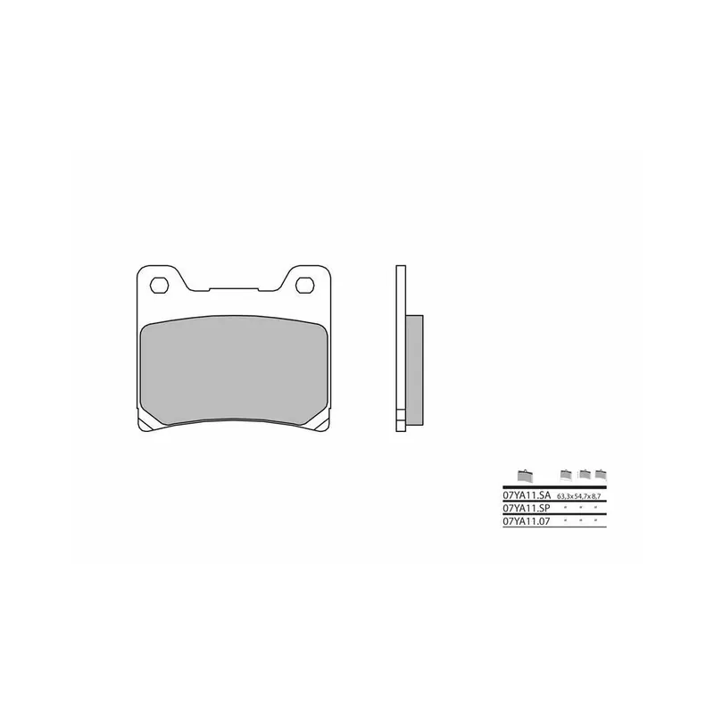 Solde Plaquettes de frein BREMBO route métal fritté – 07YA11SP
