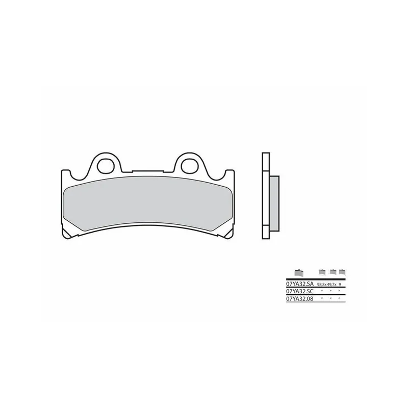 Solde Plaquettes de frein BREMBO route métal fritté – 07YA32SA