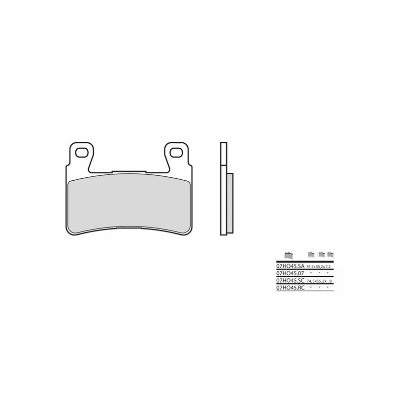Bon Marché Plaquettes de frein BREMBO route métal fritté – 07HO45SA
