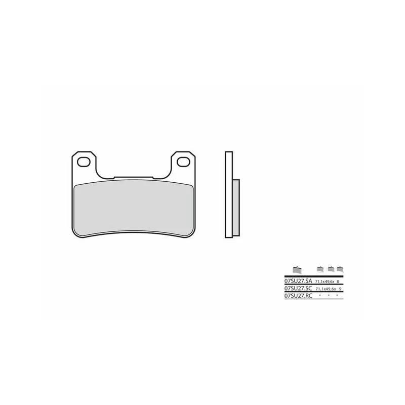 Quantité Limitée Plaquettes de frein BREMBO route métal fritté – 07SU27SA