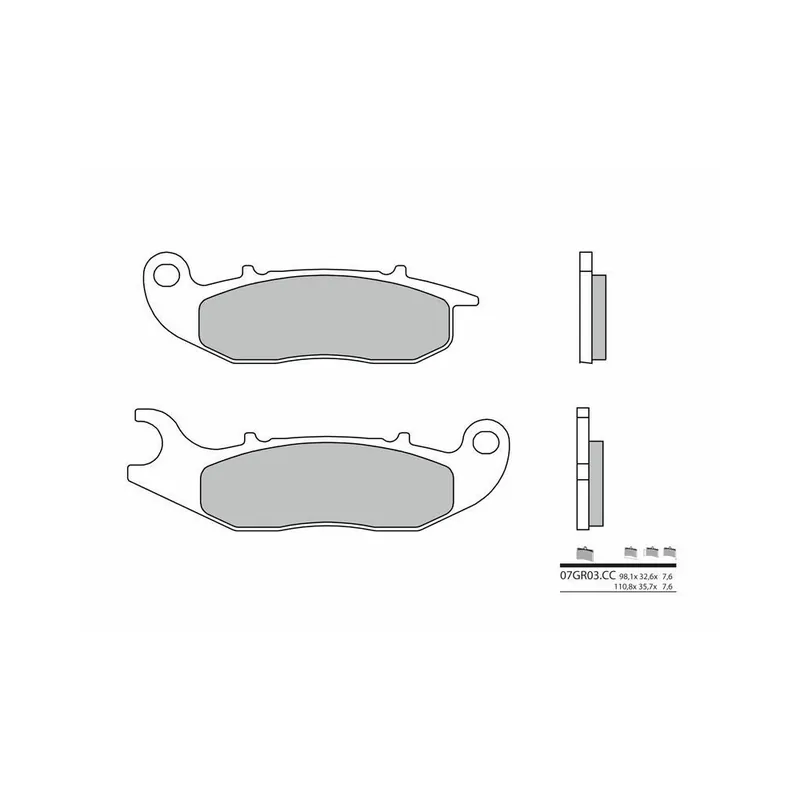 Marque Plaquettes de frein BREMBO route carbone céramique – 07GR03CC