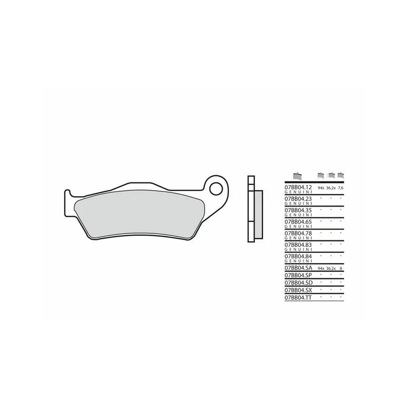 Acheter Direct Plaquettes de frein BREMBO Off-Road métal fritté – 07BB04SX