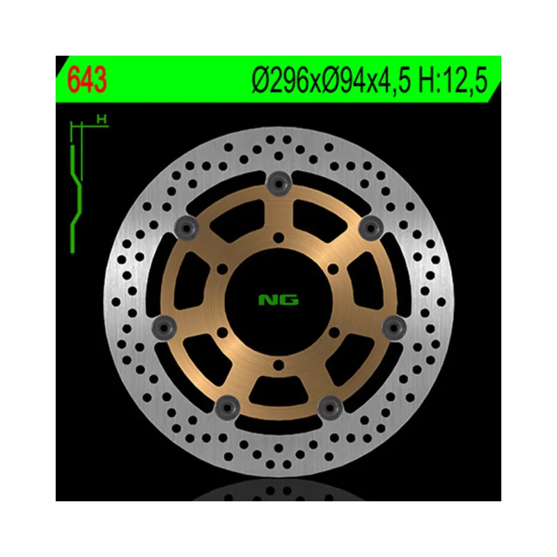 Disque de frein NG BRAKES flottant – 643 Offre Spéciale