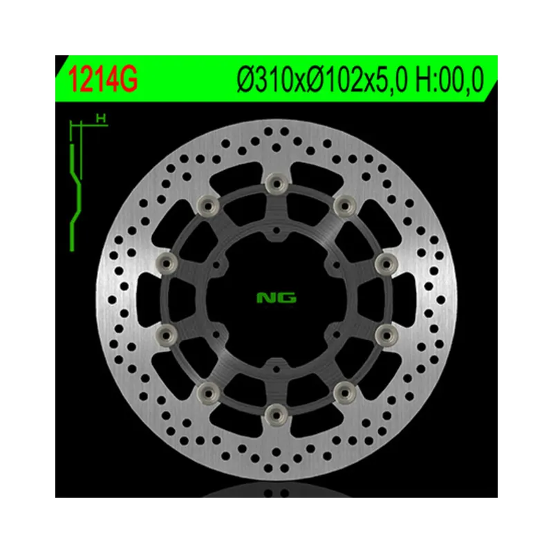 Disque de frein NG BRAKES flottant – 1214G Meilleur Choix