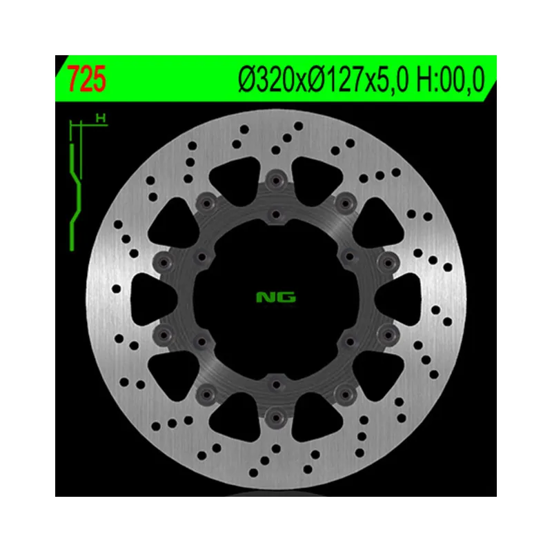 Super Prix Disque de frein NG BRAKES flottant – 725