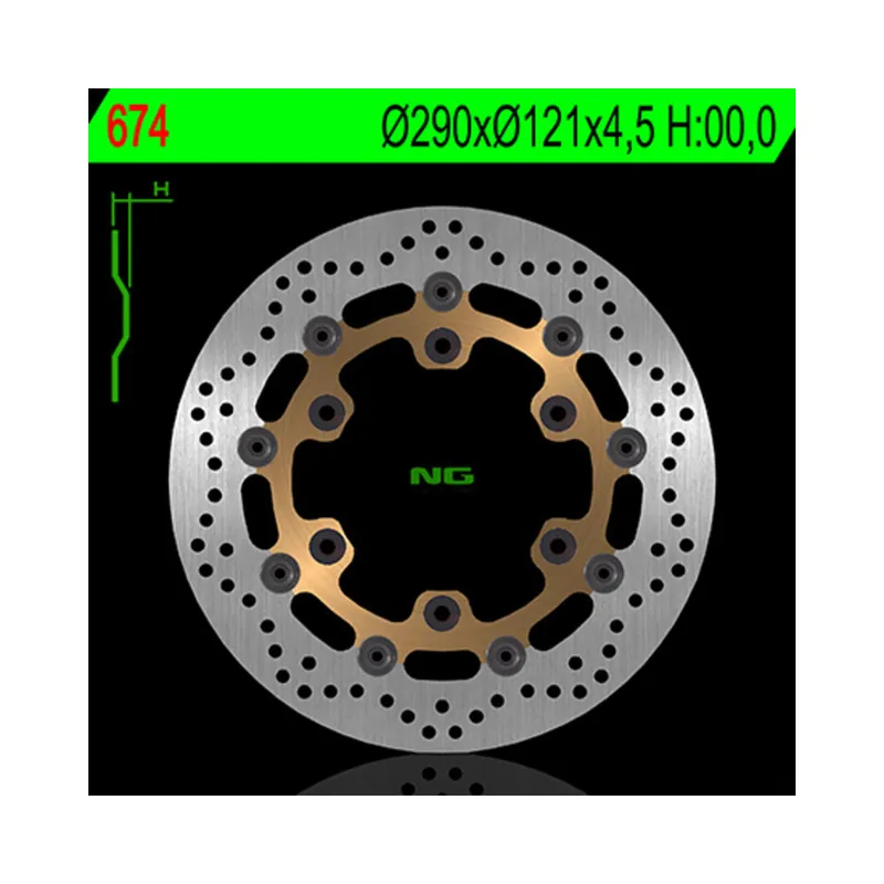Disque de frein NG BRAKES flottant – 674 Livraison Express