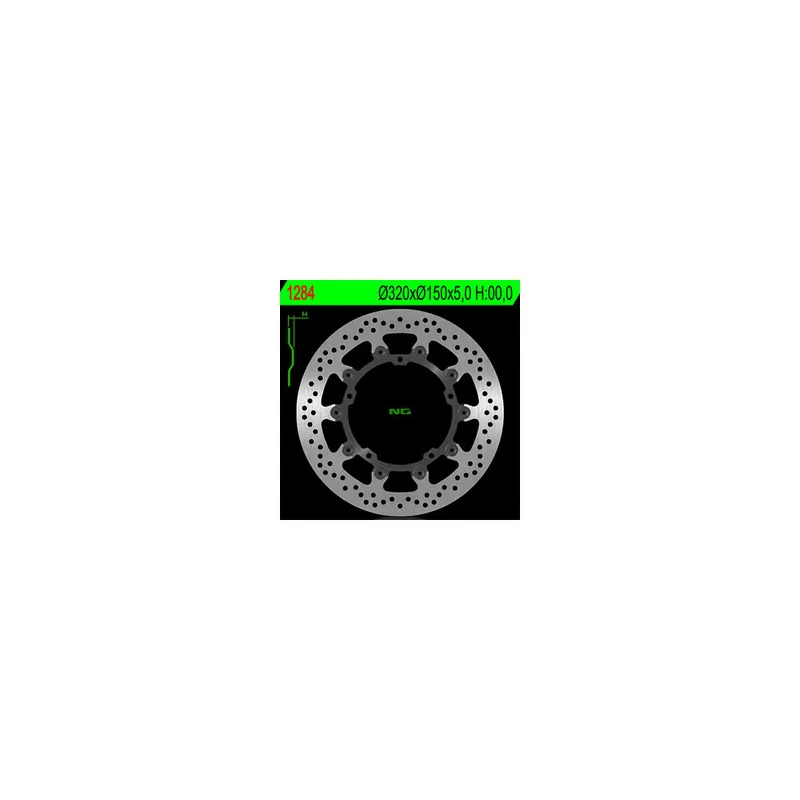 Disque de frein NG BRAKES flottant – 1284 Prix Cassé