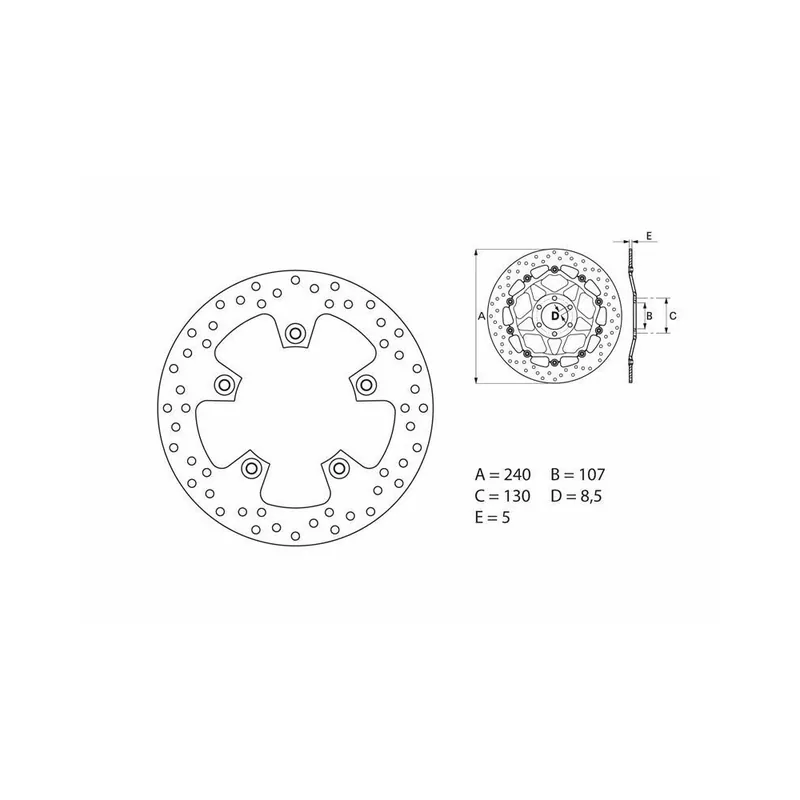 Promotion Disque de frein BREMBO Oro fixe – 68B407F1