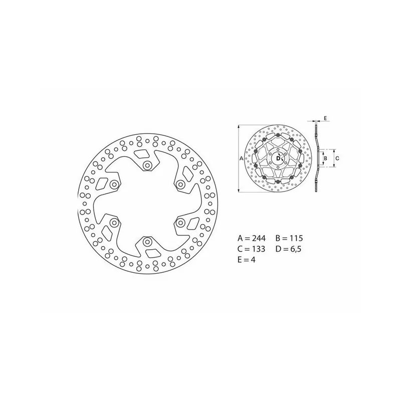 Disque de frein BREMBO Oro fixe – 68B40790 Prix Bas
