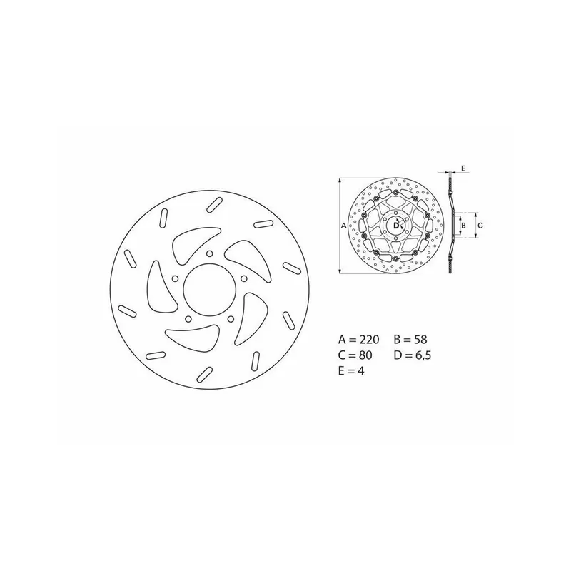 Nouvel Arrivage Disque de frein BREMBO Oro fixe – 68B40730
