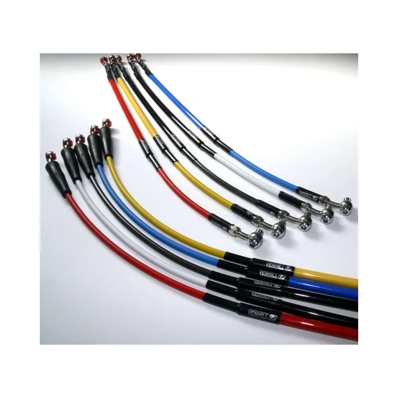 Remise Durite de frein avant VENHILL bleu/raccord inox Yamaha YZ125/250/250F/250X/450F