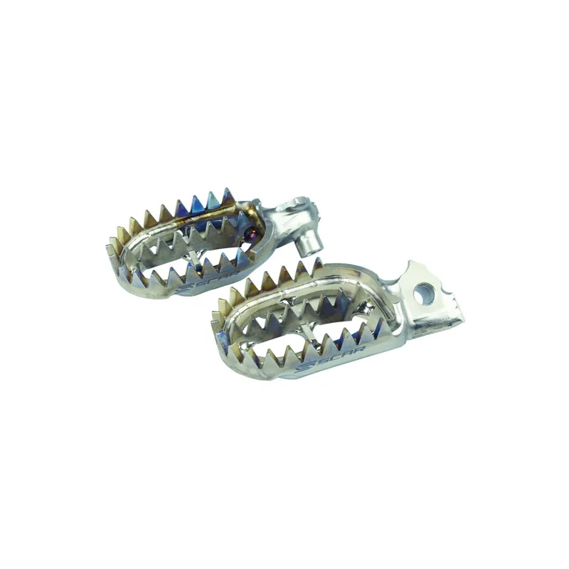 Repose-pieds SCAR Titane Gripper Yamaha YZ125/250 Commander Vite