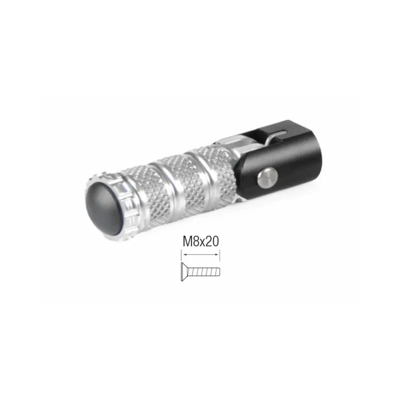 Certifié Repose-pieds repliables LIGHTECH M8x20 argent