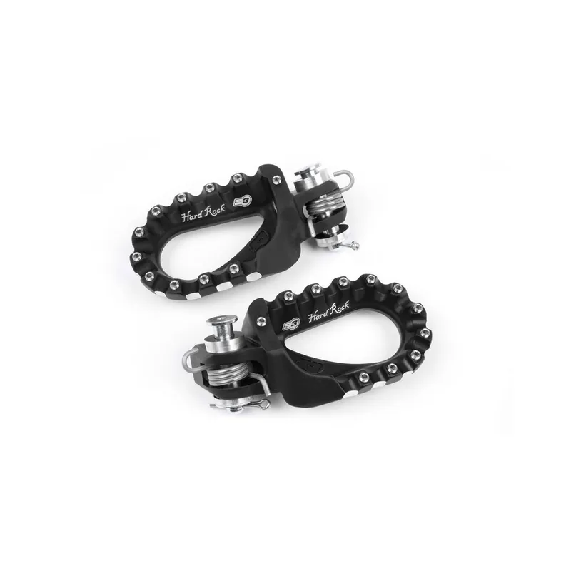 Repose-pieds S3 Hard Rock Enduro aluminium noir Meilleur Choix