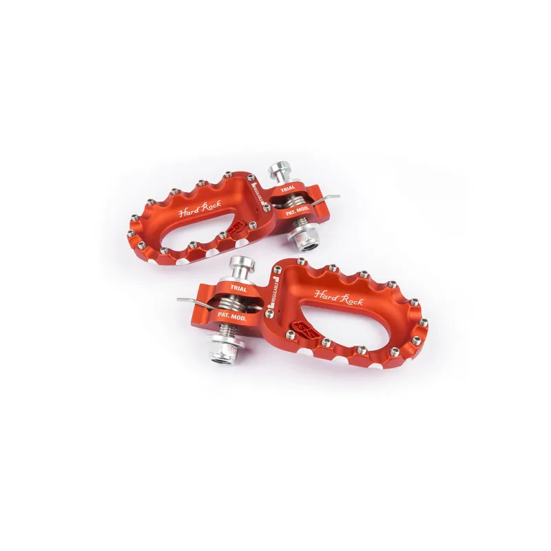Repose-pieds S3 Hard Rock aluminium orange Prix Bas