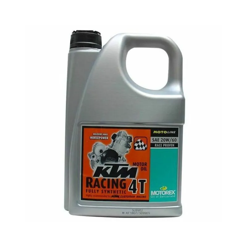 Huile moteur MOTOREX KTM Racing 4T – 20W60 4L x4 Remise