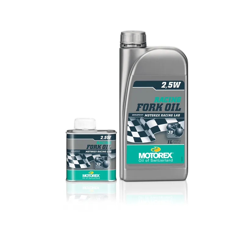 Réduction Huile de fourche MOTOREX Racing Fork Oil – 2.5W 250ML