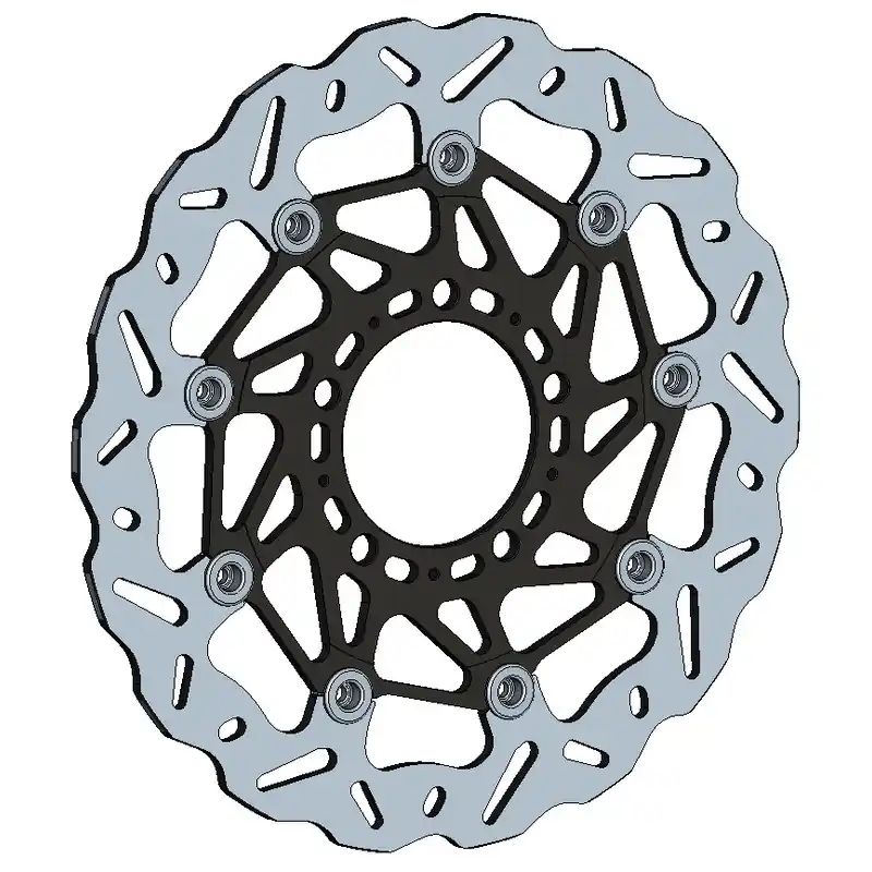 Prix Réduit Disque de frein avant gauche BRAKING WK139L Wave flottant Kawasaki
