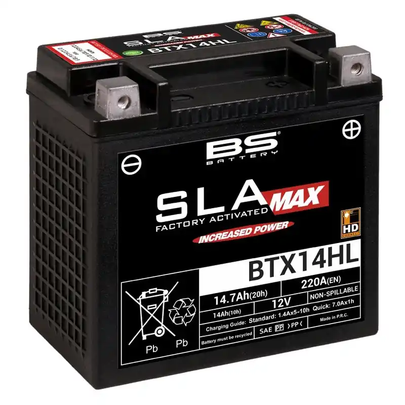 Batterie BS BATTERY SLA Max sans entretien activé usine – BTX14HL Prix Cassé