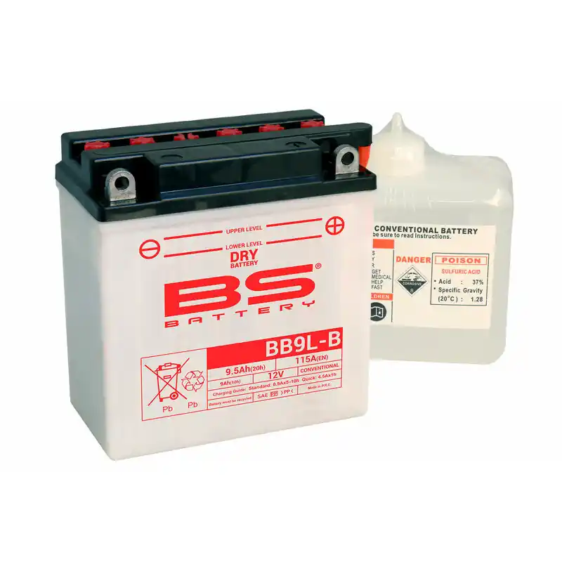 Prix Choc Batterie BS BATTERY Haute-performance avec pack acide – BB9L-B